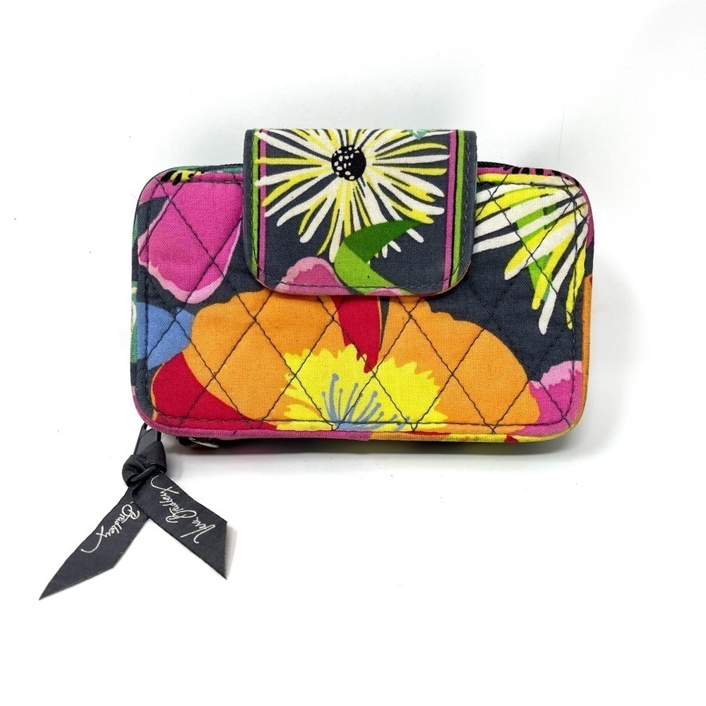 Vera Bradley Wristlet Wallet Jazzy Bloom Floral Multicolor Classic *no strap